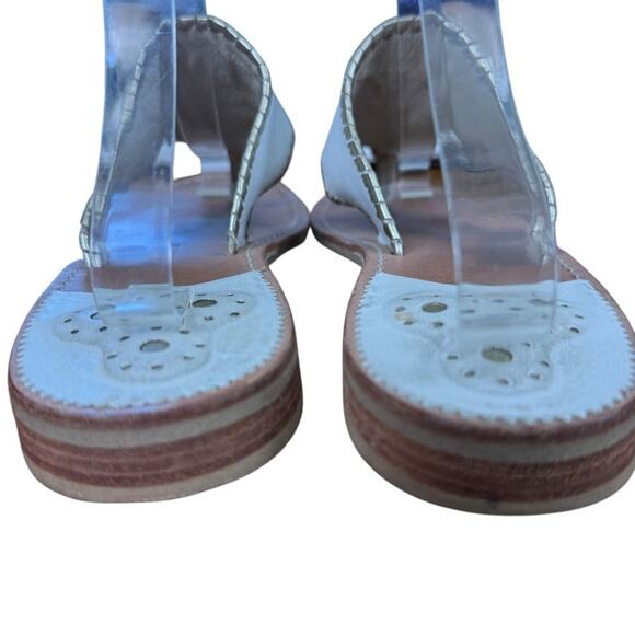 Jack Rogers Womens Embroidered I Do Wedding Beach Reception Honeymoon Sandals 10 - Picture 11 of 16